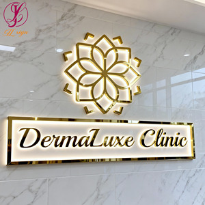 Letras acrílicas modernas retroiluminadas con LED, letrero personalizado <span class=keywords><strong>para</strong></span> la entrada de la sede de una empresa tecnológica en un edificio de oficinas - Product Image 2