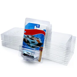 Hot Wheels Protector Covers Transport Blister Case Pack Display Plastic Box Small Toy Cars Box Clear