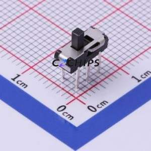 SS-3235D-02-L2 Slide Switch Through hole Component (THT) Switch Double Pole Double Throw Rectangle Pin Header PC Pin 9mm - Product Image 1