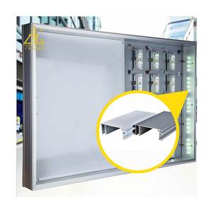 Nhôm ép đùn cho thiết kế hộp Đèn khung nhôm tùy chỉnh cho quảng cáo Backlit - Product Image 5