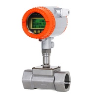 Flowmeter Turbin Cairan Industri Kimia DN25 DN40 DN50 Ulir Dalam Metanol Alkohol Pulse 4-20mA RS485