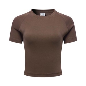 Robe T-shirt Femme Sportive Courte Col Rond 220GSM Coton Imprimé 3D Tricoté Anti-boulochage Été - Product Image 5