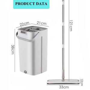 Cây Lau Nhà Phẳng Với Xô Đôi Để Tách Nước Bẩn Và Sạch Lau Và Xô Để Làm Sạch Hộ Gia Đình Và Sàn Nhà - Product Image 2