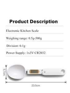 Upgrade der betriebenen Waage Digitale Löffel Tragbare elektronische Waage zum Kochen in der Küche - Product Image 5