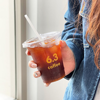 Gobelet en plastique personnalisé imprimé pour café, qualité alimentaire, jetable, avec couvercles, sur mesure pour boissons fraîches