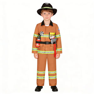 Costume de <span class=keywords><strong>pompier</strong></span> pour enfants, 4 pièces, avec accessoires jouets, <span class=keywords><strong>tenue</strong></span> de jeu de rôle de <span class=keywords><strong>pompier</strong></span>, vêtements de déguisement pour enfants - Product Image 3