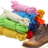 Vente en Gros pour Lacets de Chaussures de Sport Athlétiques en Polyester Ronds de 4mm AJ, Cordons de Chaussures pour Bottes et Chaussures de Ville Oxford
