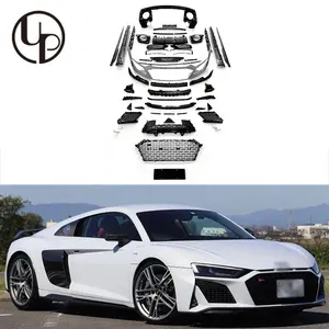 R8 set lengkap gaya kolektor kelas atas PP + karbon cocok bodykit body kit untuk R8 lama ke baru suku cadang body mobil