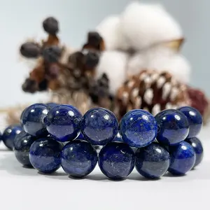 Großhandel natürliche Lapis-Lazzuli-Perlen für Schmuckherstellung DIY handgefertigte Handwerk-Halsband Armband