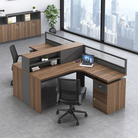 Ventes d'usine Bureau de bureau modulaire Bureau de poste de travail multi-personnel 3 places durable pour espace de coworking Assemblage facile