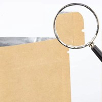 Sachet Doypack Personnalisé en Papier Kraft avec Fermeture Zip Refermable, Doublure en Feuille Biodégradable pour Emballage Alimentaire