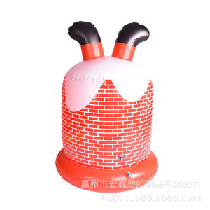 Modelo Inflable de Santa Claus Subiendo la Chimenea, Decoración Navideña de PVC para Jardín 2022.5 - Product Image 5