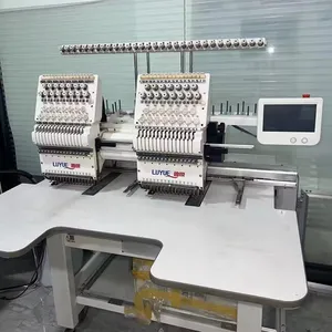 Domestic two head Embroidery Sewing Machine 15 needle Computerized T-shirt dahao system