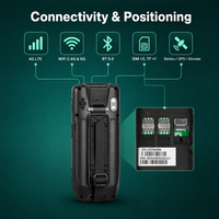 Terminal portable Android 13 de 4,0 pouces avec lecteur de codes-barres, ordinateur mobile industriel robuste pour la collecte de données d'inventaire en entrepôt