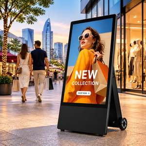 Fournisseur Vérifié d'Affichage Numérique – Machine Publicitaire LCD Portable d'Extérieur Alimentée par Batterie, 1500 Nits, Atténuation Automatique, IP65 - Product Image 2