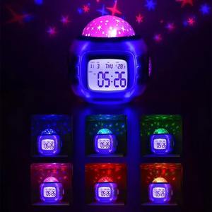 Reloj Despertador LED con Música, Proyección de Estrellas, Reloj Despertador Digital con Luz Nocturna, Función de Repetición, Decoración para Habitación - Product Image 6