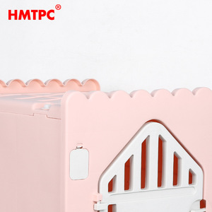 Casa para Perros de Plástico Hmtpc, Color Rosa, Rectangular, Impermeable, para Perros Pequeños, Uso en Exteriores - Product Image 1