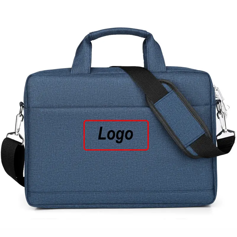 15-Zoll-Laptoptasche Benutzer definiertes Logo Wasserdichtes Büro Slim Notebook Messenger Aktentasche Einkaufstasche Laptop taschen