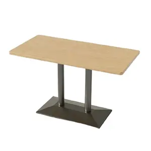 Table et chaise en bois massif pour restaurant, haute qualité, modèle 2020, table de table et chaise de restaurant au lait, pour restauration rapide, négociation