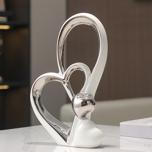 Luz de lujo nórdico diseño moderno adorno de cerámica alas de Ángel blanco decoración creativa para el hogar porche estilo Art <span class=keywords><strong>Deco</strong></span> - Product Image 6