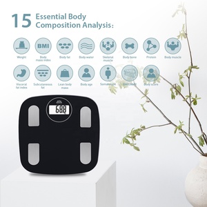 Intelligente Körperanalysewaage 18 Messwerte 180kg Bluetooth BMI Körperfett-Analysator Digitale Badezimmerwaage OEM ODM - Product Image 2