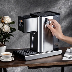 Chuyên nghiệp Barista bán tự động Máy pha cà phê <span class=keywords><strong>Espresso</strong></span> Thép không gỉ hộ gia đình 15bar áp lực - Product Image 1