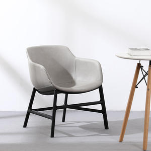 Nordic Style Casual Chair With <b>Backrest</b> Fabric Single Sofa Chair Living Room Bedroom Desk Meeting Chair - Product Image 2