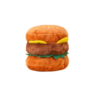 Mainan melatih gigi untuk hewan peliharaan membersihkan gigi mainan anjing mainan <span class=keywords><strong>Burger</strong></span> mewah vokal latihan membosankan dan tinggi - Product Image 1