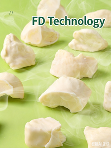 Durian lyophilisé enrobé de chocolat blanc, morceaux de durian croustillants, collation sans conservateur ajouté - Product Image 5