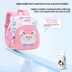 Sac à dos de maternelle pour filles de 1 à 6 ans, ultra-léger, en néoprène, grande capacité, sac seau, princesse, <span class=keywords><strong>lapin</strong></span> mignon - Product Image 4