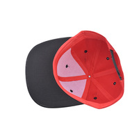 Gorra de Béisbol HKZB Personalizada, Estilo Hip Hop, con Visera Plana y Cuernos, Color Rojo o Negro, Protección Solar, Resistente al Viento