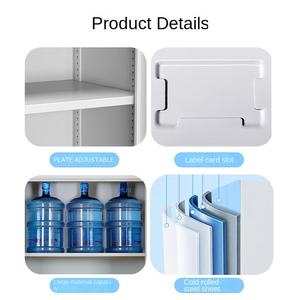 Armoire de classement commerciale en acier épaissi avec porte en verre et serrure, design moderne et simple, pour usage de bureau, multi-niveaux, pour documents financiers - Product Image 4