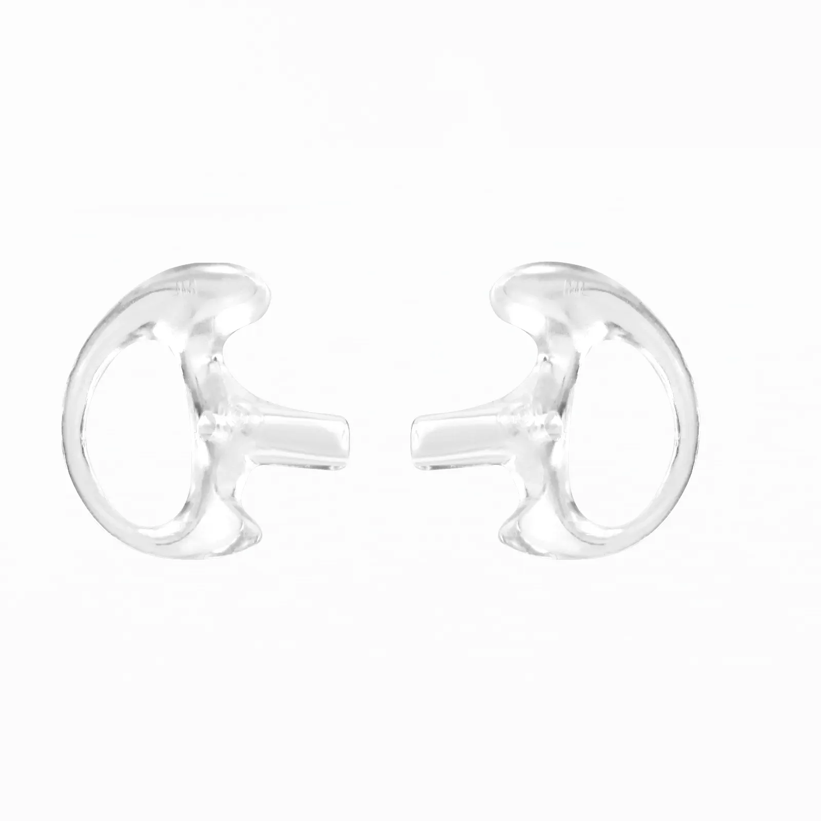 Transparent Silicone Replacement Ear Mold for Two Way Radio Acoustic Tube Earpiece