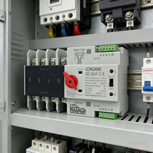 Interruptor de Transferencia Automática (ATS) de Doble Alimentación para Inversor Fotovoltaico, 4P, Trifásico, <span class=keywords><strong>220V</strong></span>, Montaje en Riel DIN, 100A - Product Image 2