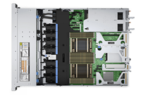 Serveur en rack 1U PowerEdge R450, serveur GPU, Xeon Silver 4314 16C, 64 Go de RAM, 2x 960 Go SSD en stock