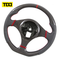 Volante de Fibra de Carbono Real TDD Compatible con Mitsubishi Evolution 2001-2007 Lancer Evo