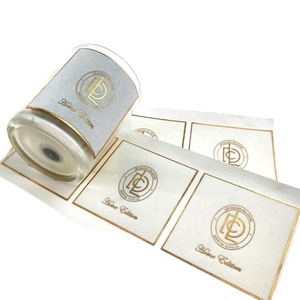 Custom Printed Logo Pvc Adhesive Sticker <b>Waterproof</b> Private <b>Label</b> Scented Candle for Cosmetic Packaging - Product Image 5