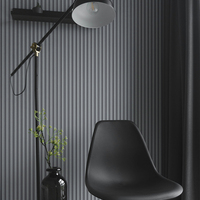 Panneaux muraux en PVC WPC imitation bois personnalisés pour l'intérieur, revêtement mural moderne à l'aspect cannelé, vente en gros d'usine, 2900 mm