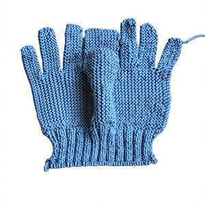Mitaines tricotées épaisses isolantes à doigts entiers en acrylique/coton imprimées par transfert thermique pour femmes et hommes, idéales pour l'hiver et les températures froides - Product Image 3