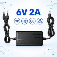 Vente directe d'usine, alimentation à découpage AC/DC 6V 2A 12W, adaptateur de bureau pour caméra, décodeur, LED