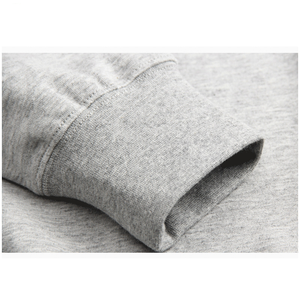 Logo personnalisé à manches longues col rond pull coton polyester polaire 300G poids lourd vierge sweatshirts surdimensionnés pour hommes - Product Image 4