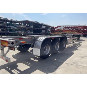 Zw nhóm 40 ft thép vận chuyển <span class=keywords><strong>container</strong></span> Trailer Skeleton Trailer bán khung gầm giá cả cạnh tranh có sẵn để bán - Product Image 1