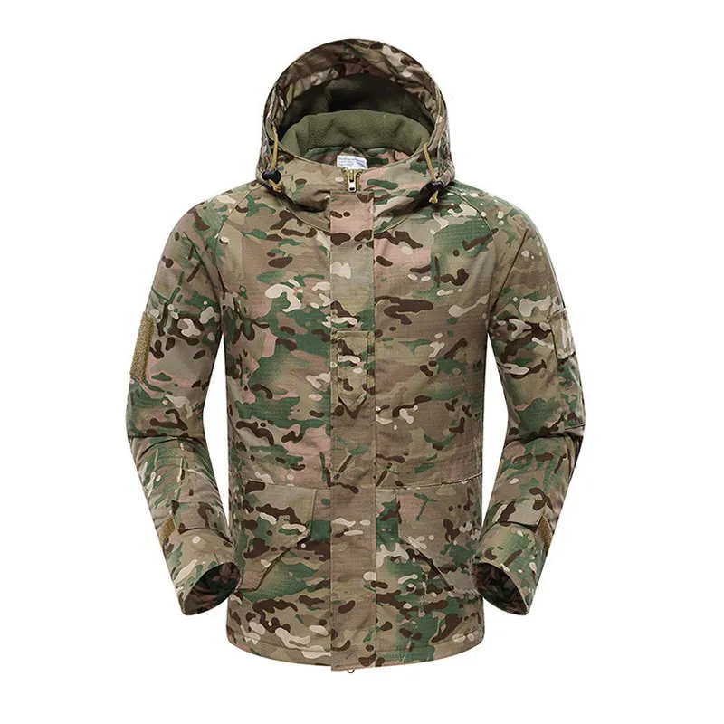 Sturdyarmor Men Waterproof Rip-Stop Jackets Autumn Multi-Pockets Windbreaker Coat Multicam Camouflage Anti-infrared Jacket