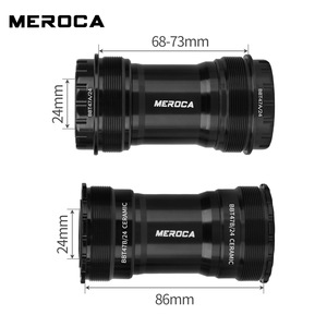 Eje de <span class=keywords><strong>Pedalier</strong></span> Roscado MEROCA T47, Rodamiento de Acero/Cerámica, 68/86 mm, 24 mm, para Bicicleta de Montaña y Carretera - Product Image 4