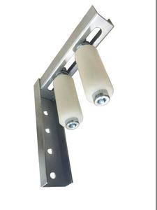 Support de roue <span class=keywords><strong>pour</strong></span> <span class=keywords><strong>portail</strong></span> <span class=keywords><strong>coulissant</strong></span> en nylon blanc/noir, plaqué zinc, design moderne, <span class=keywords><strong>pour</strong></span> usage extérieur - Product Image 2