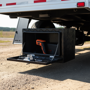 Boîte à outils en aluminium pour dessous de caisse de camion, 24 x 14 x 16 pouces, étanche, avec fermeture à loquet, pour remorque ou camping-car - Product Image 2