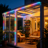 Guirlandes LED flexibles et modulables 110V avec alimentation, étanches IP44 pour enseignes DIY, artisanat et décorations de fêtes