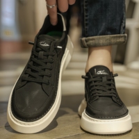 Chaussures de sport décontractées haut de gamme légères et respirantes pour hommes, en cuir microfibre, semelle extérieure en caoutchouc, antidérapantes – Édition Spéciale Designer