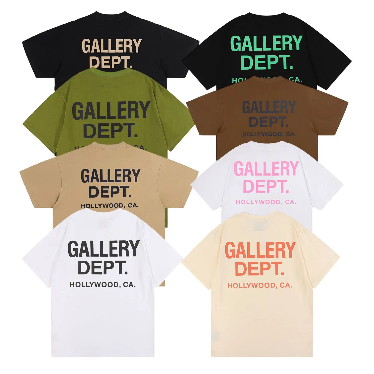 Fashion Gallery Dept t shirts for men unisex oversized tshirts casual letter printed round neck t shirt street clothes