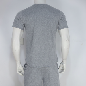 Ensembles courts T-shirt et short survêtement personnalisé Streetwear Gym Fitness hommes ensembles soleil délavé ensembles courts lavage à l'acide été pour hommes - Product Image 1